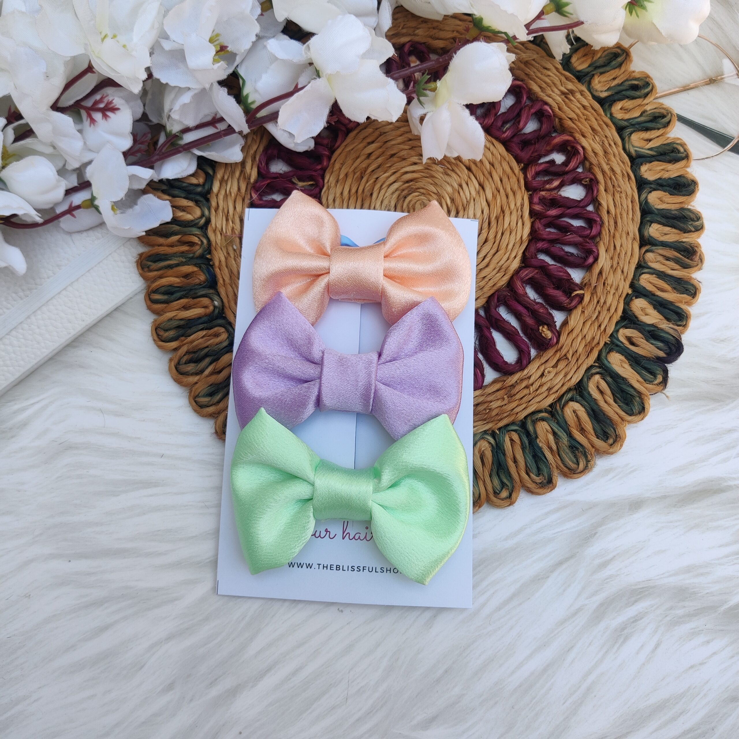 Pastel Mini Satin Bows | The Blissful Shop