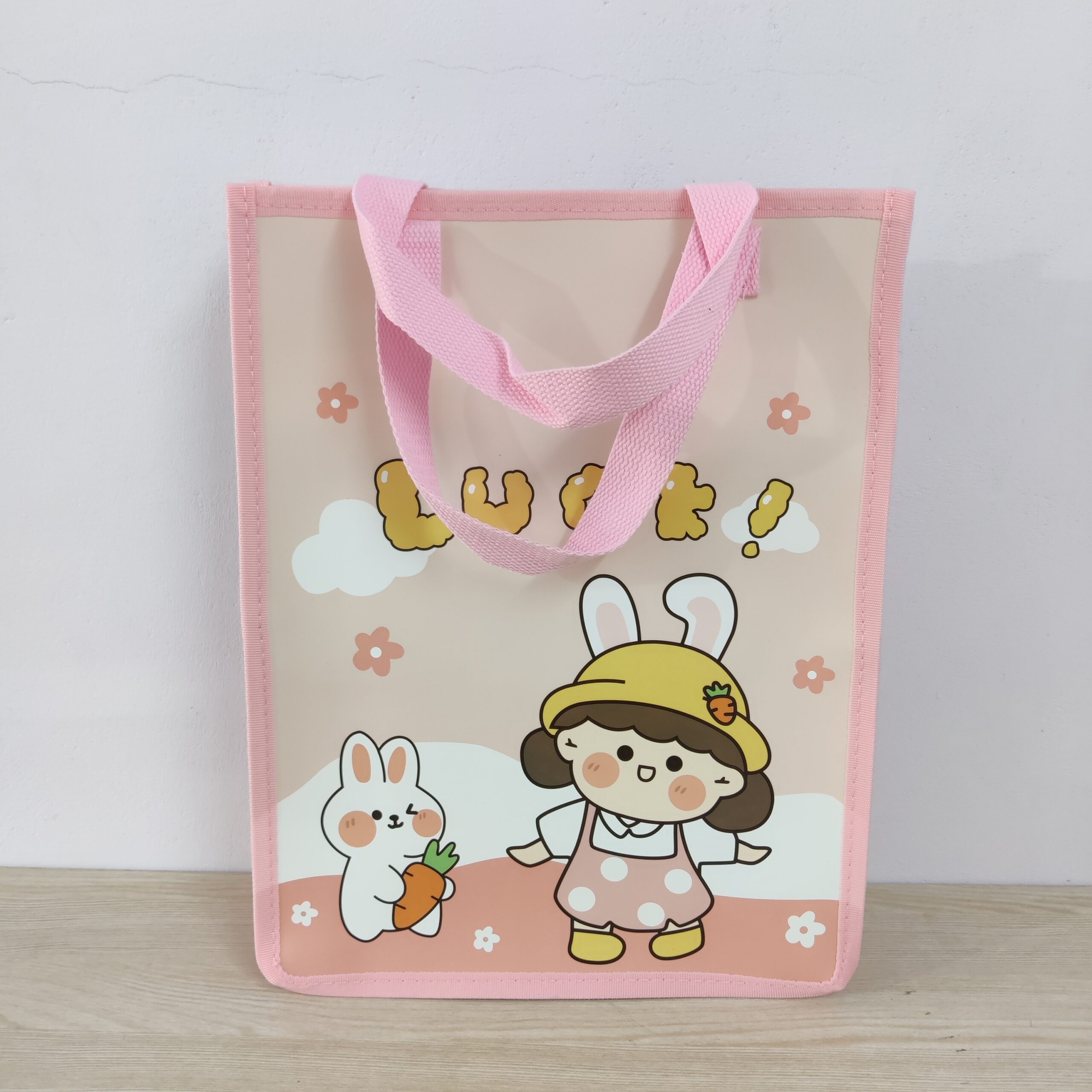 Pink Cartoon Tote Bag | The Blissful Shop