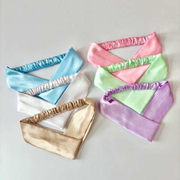 Satin Headbands - Pastel Shades